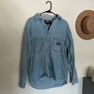 Harley Davidson Jean Button Down Shirt